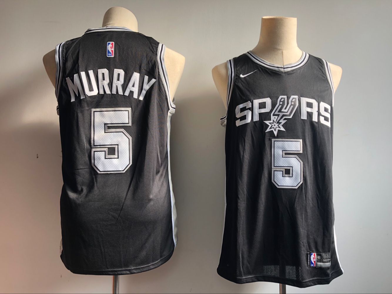 Men San Antonio Spurs #5 Murray Black Game NBA Jerseys->philadelphia 76ers->NBA Jersey